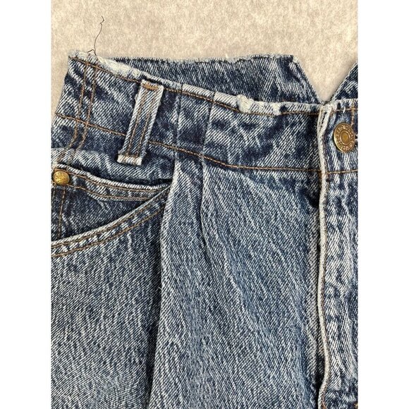 Vintage Levis Brown Tab 573 Ladies Jeans High Waist Pleated Front Size 7 - Picture 8 of 16